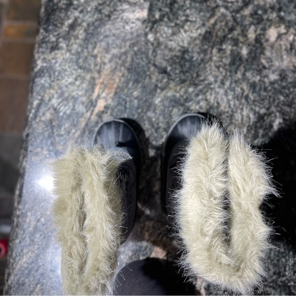 Sorel winter boots grey kids with fur Joan of Arctic size 2 (little kids unisex) - Picture 5 of 6